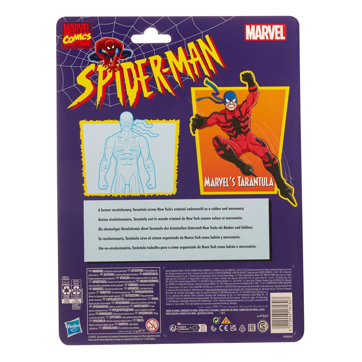 Spider-Man Retro Marvel Legends Tarantula Hasbro